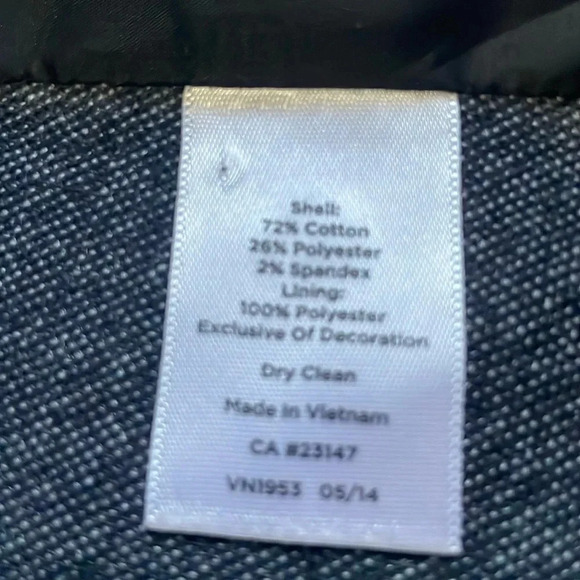 Talbots Blazer Black & Gray Houndstooth Cotton blend Womens size L Classic - Picture 9 of 13